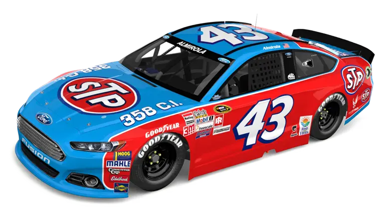 Racing Car with Decals and Number 43