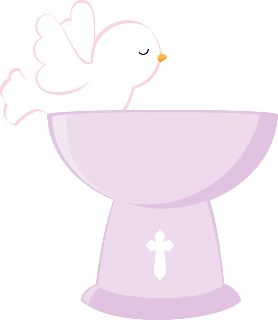 Illustration of White Dove with Chalice