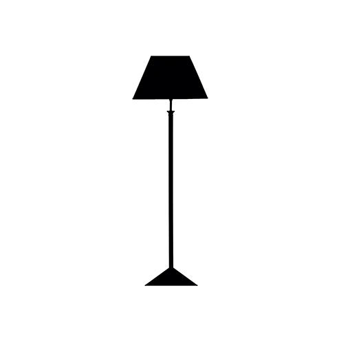 Black Floor Lamp Silhouette for Minimalist Decor
