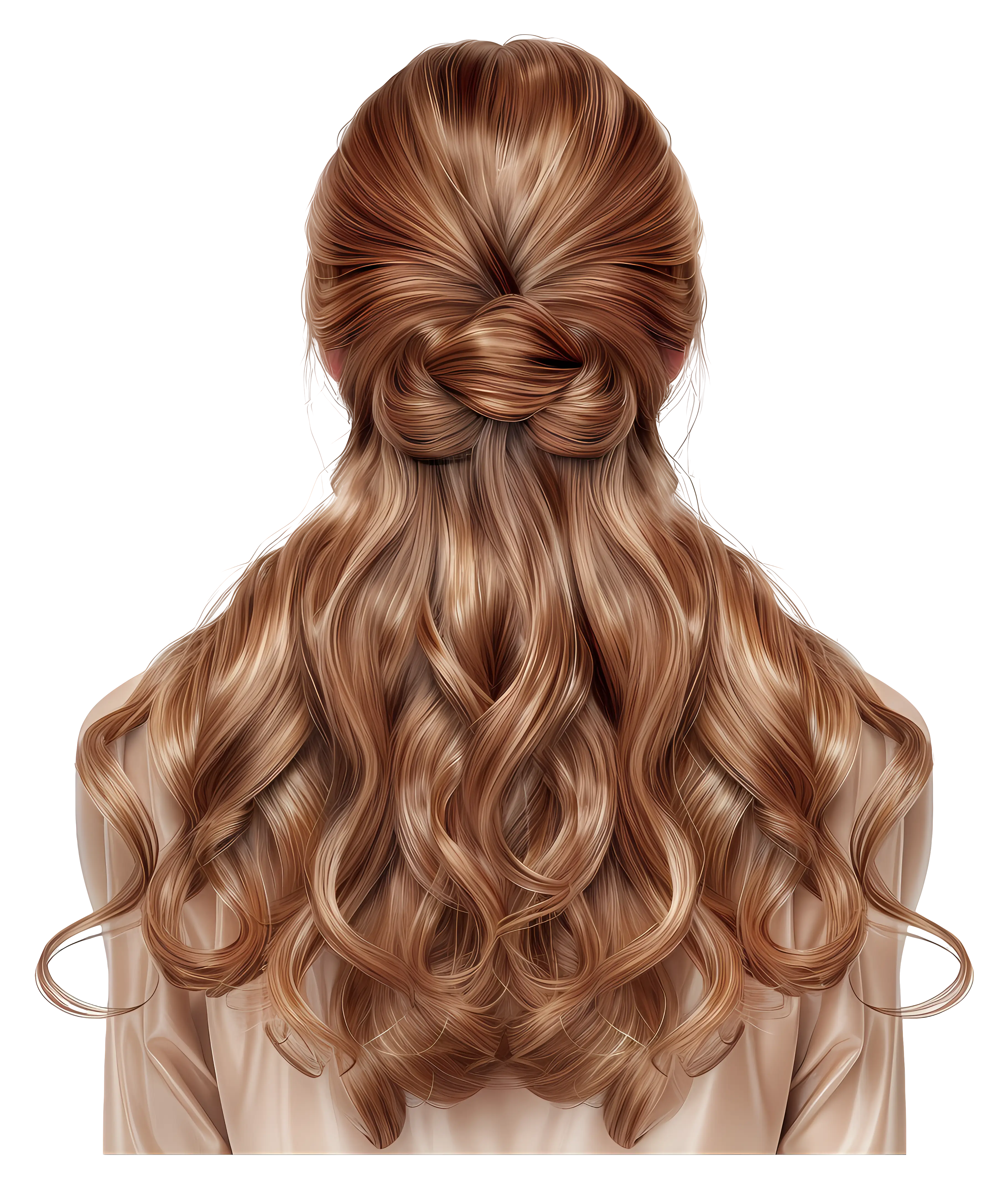 Beautiful Long Wavy Hairstyle