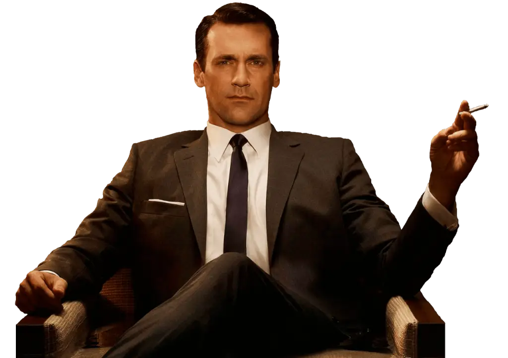 Man in a Suit with Cigar