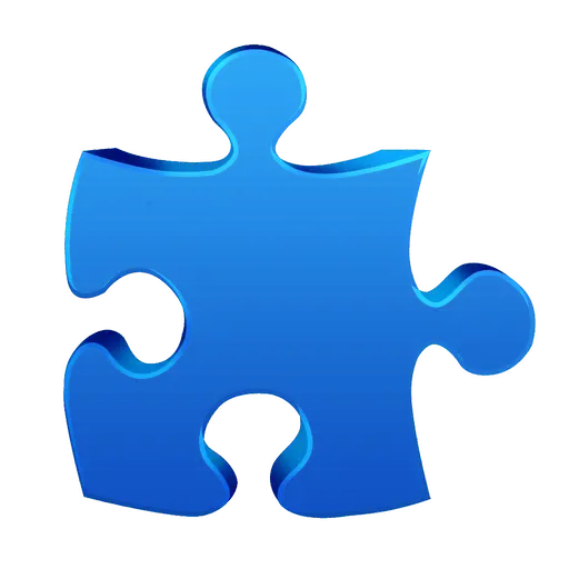 Blue Puzzle Piece Illustration