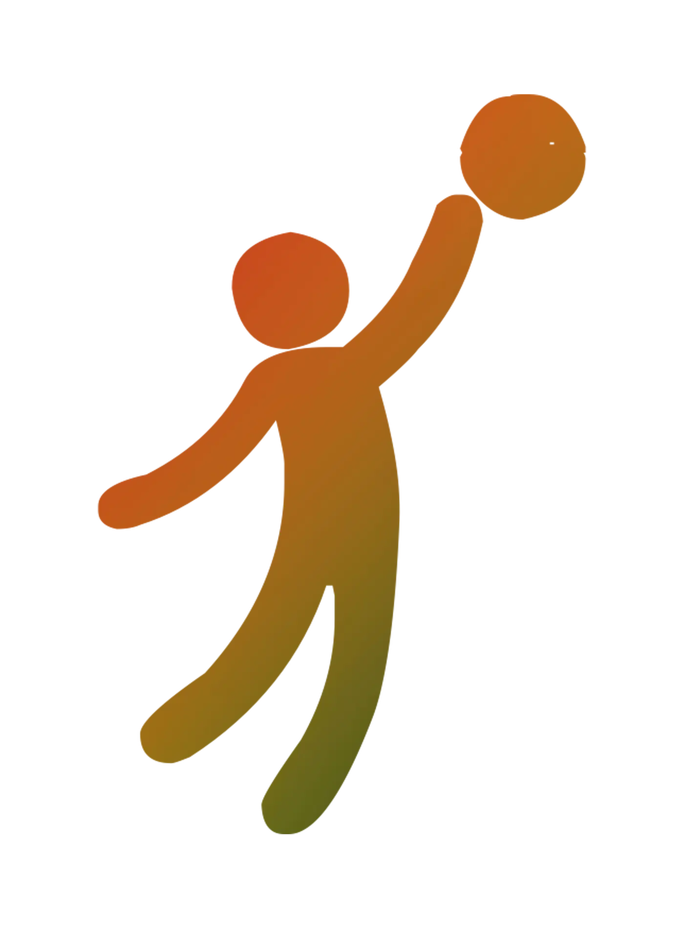 Abstract Basketball Player Silhouette