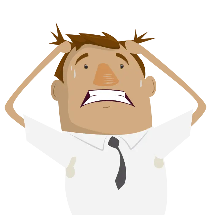 Stressed Man Cartoon