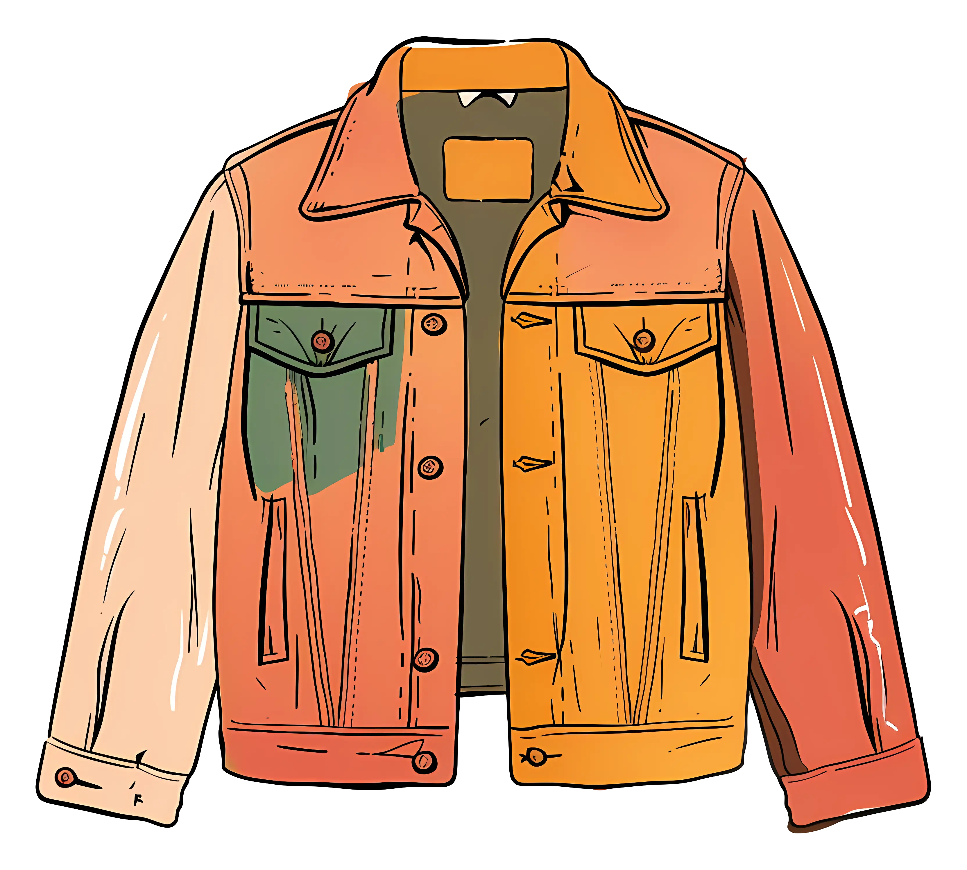 Colorful Denim Jacket