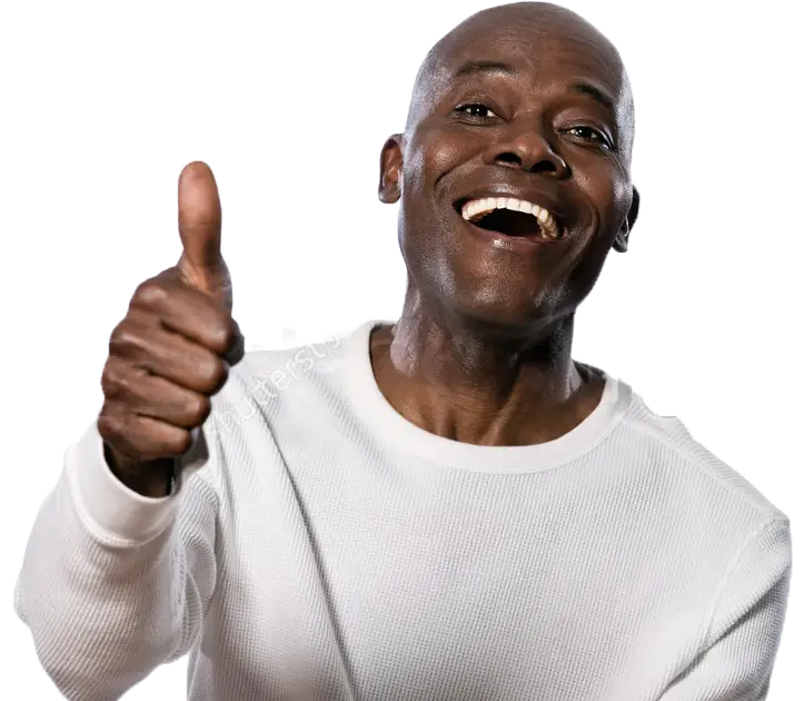 Smiling Man Giving Thumbs Up