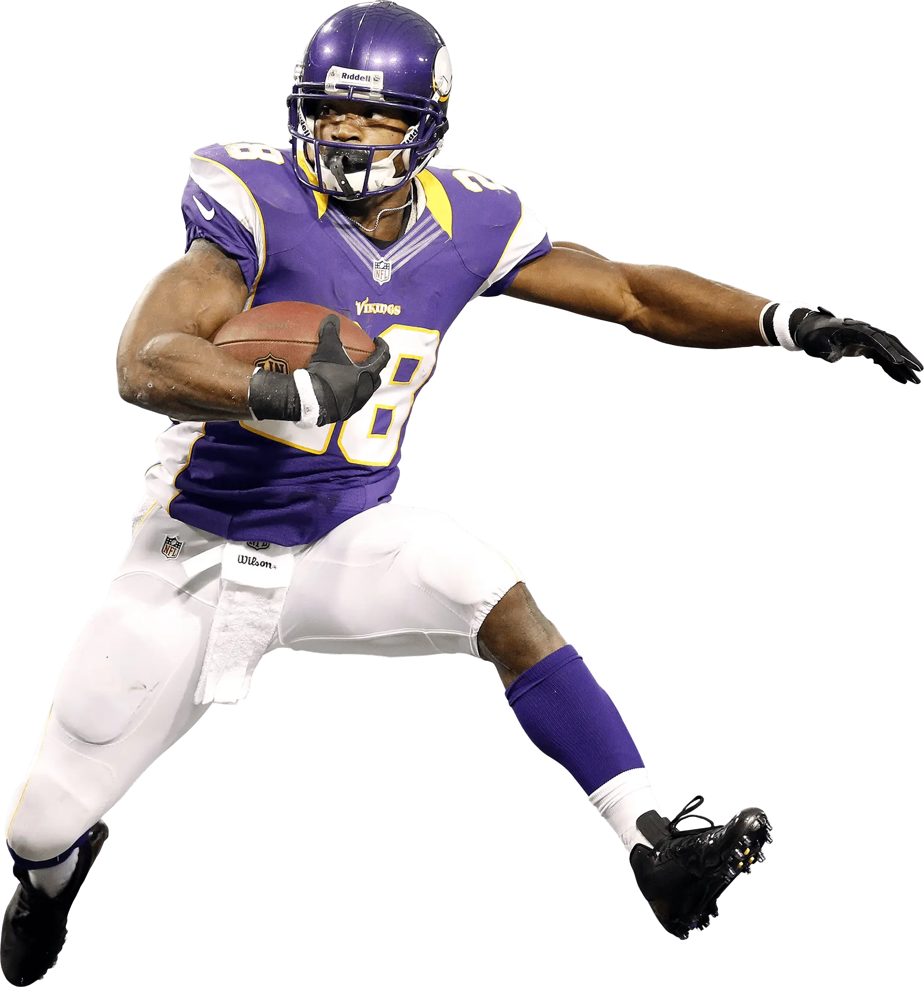 Football Player in Action Pose