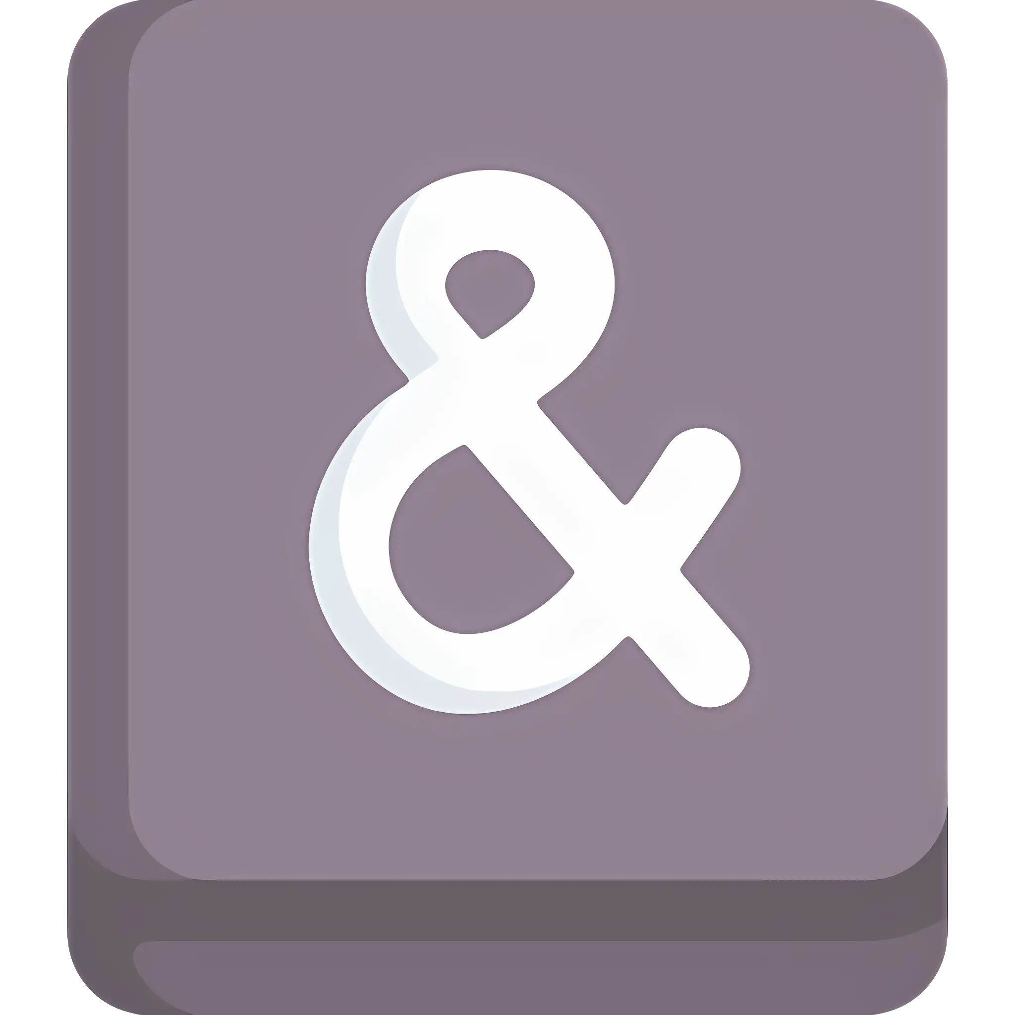 Gray Ampersand Symbol