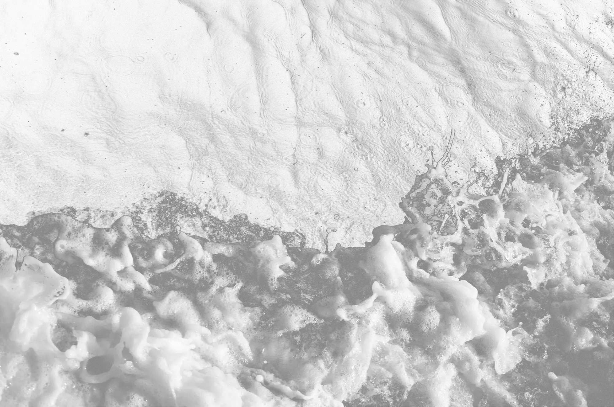 Ocean waves with foam