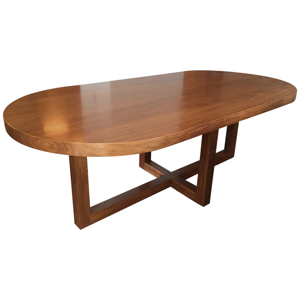 Oval Wooden Table for Dining or Living Room