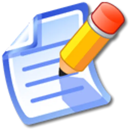 Paper and Pencil Icon for Note-Taking