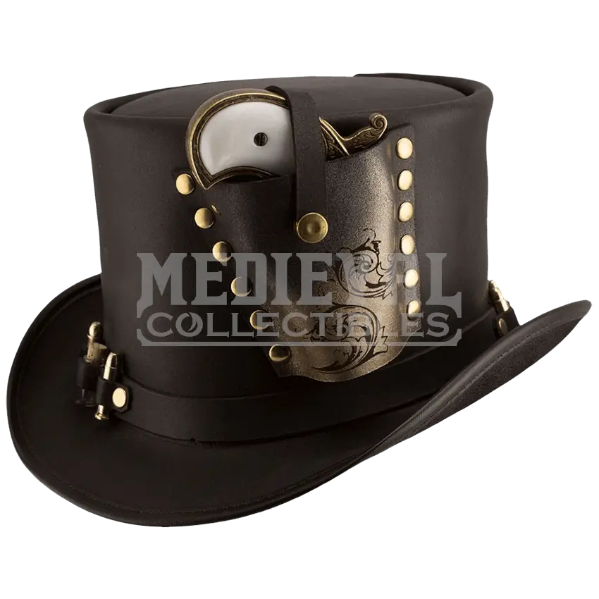 Steampunk Top Hat with Brass Details