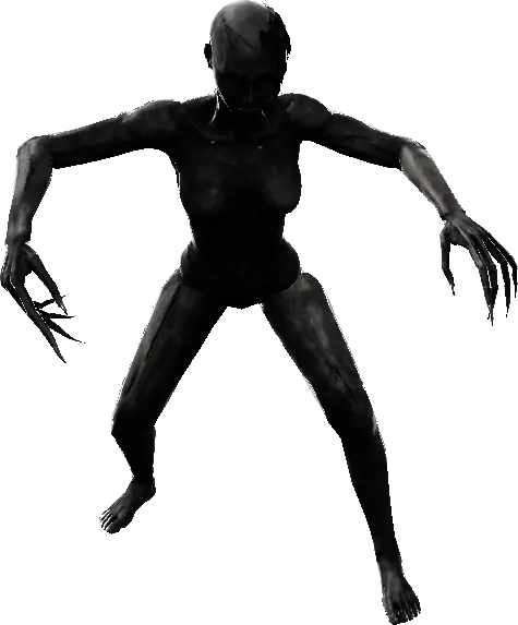 Dark Humanoid Creature with Sharp Claws