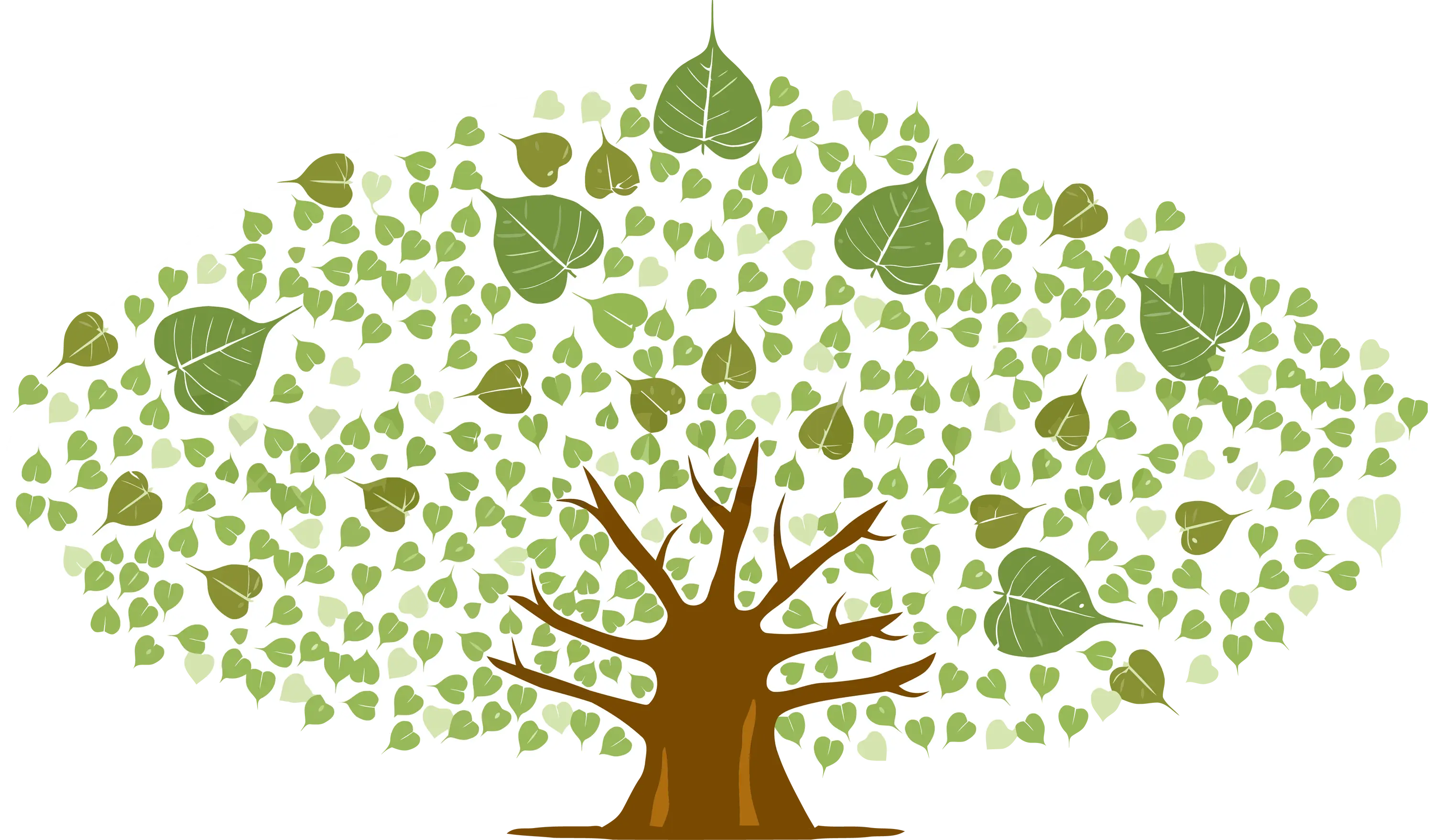 Tree with Green Leaves Illustration