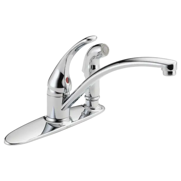 Shiny Chrome Kitchen Faucet