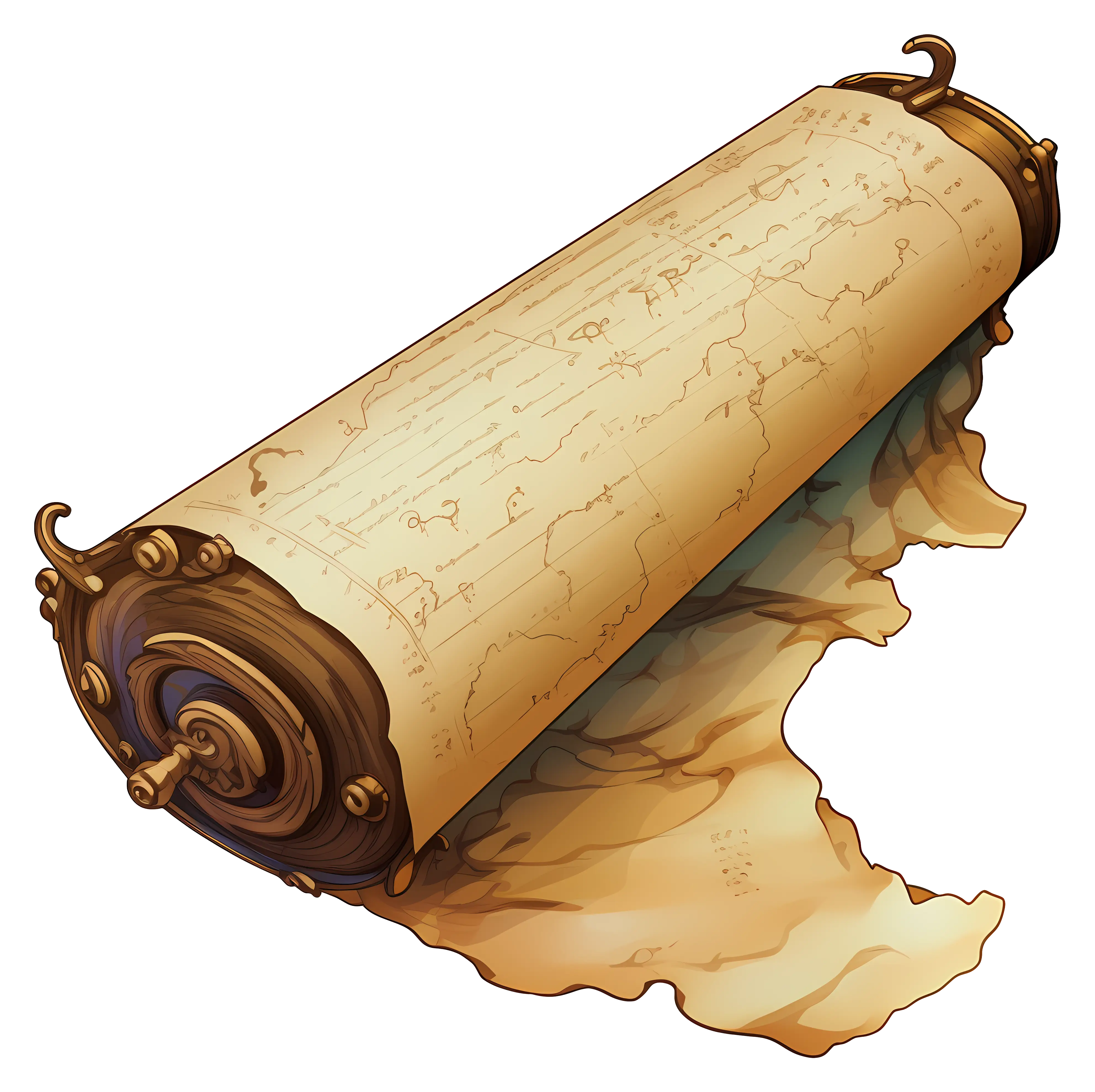 Ancient Scroll Illustration