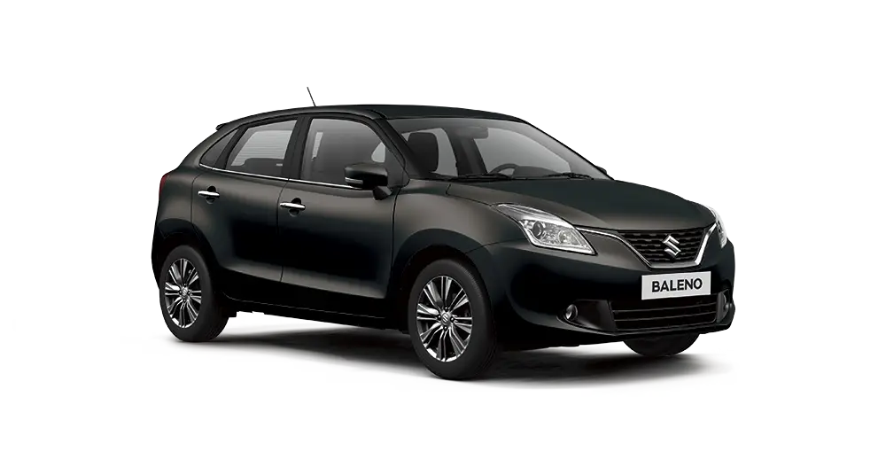 Black Suzuki Baleno Hatchback Car