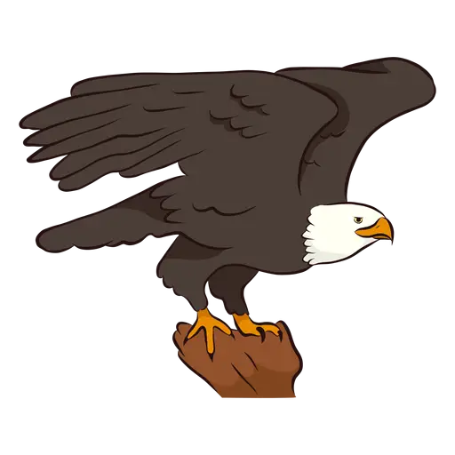 Eagle on a Hand Illustration