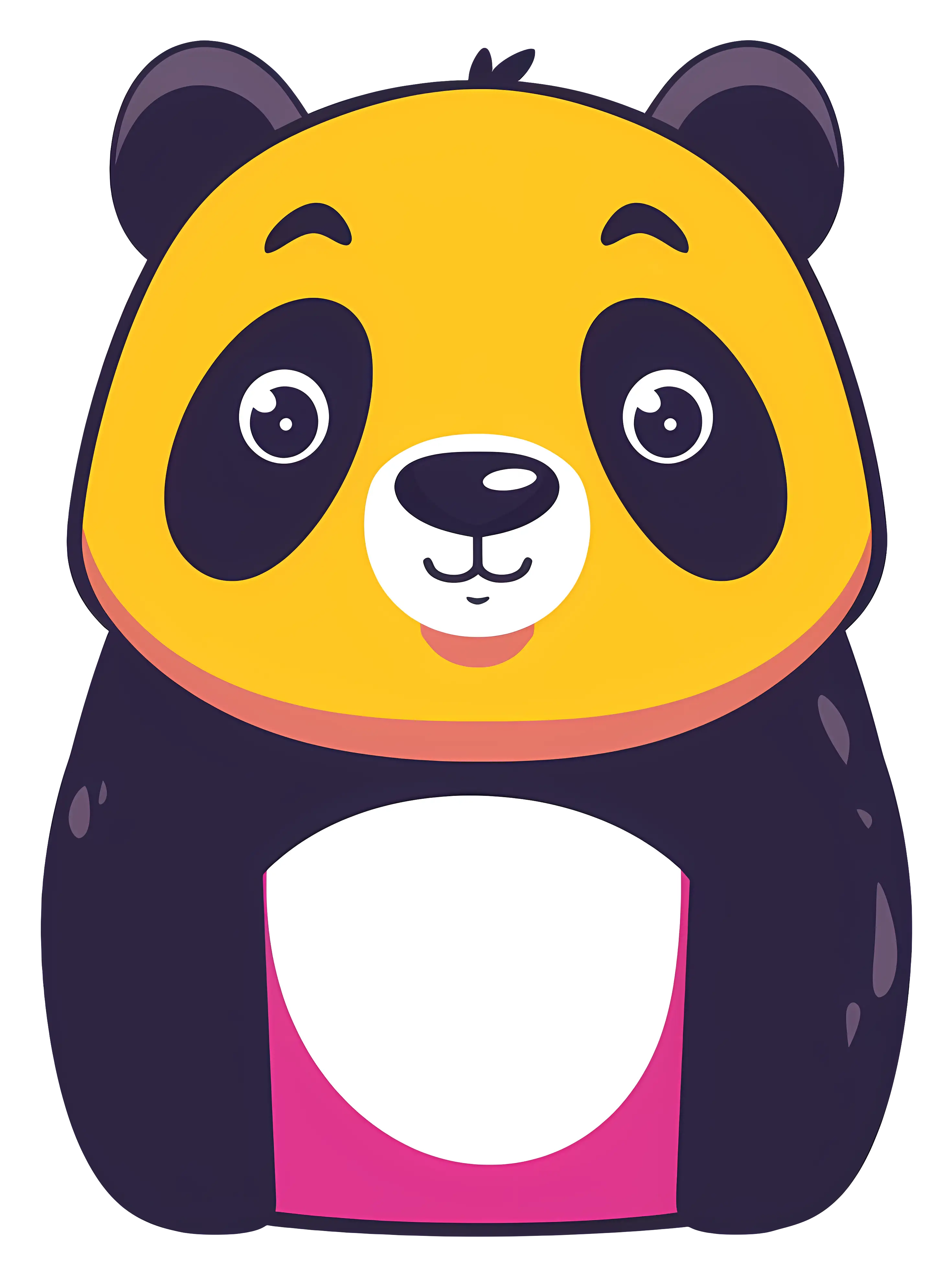 Cute Cartoon Panda Illustration