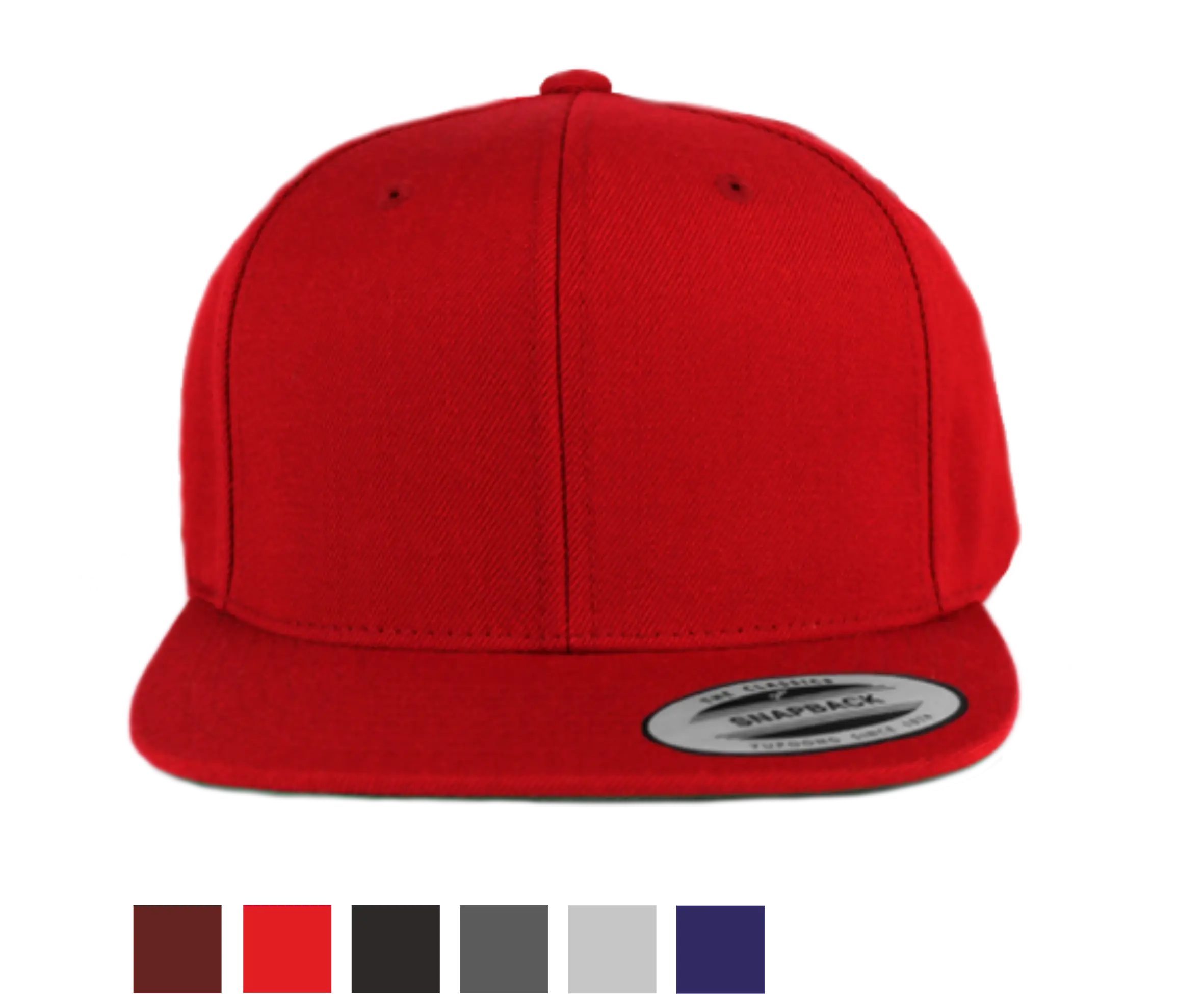 Red Snapback Cap in Modern Style