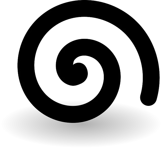Black Spiral Symbol
