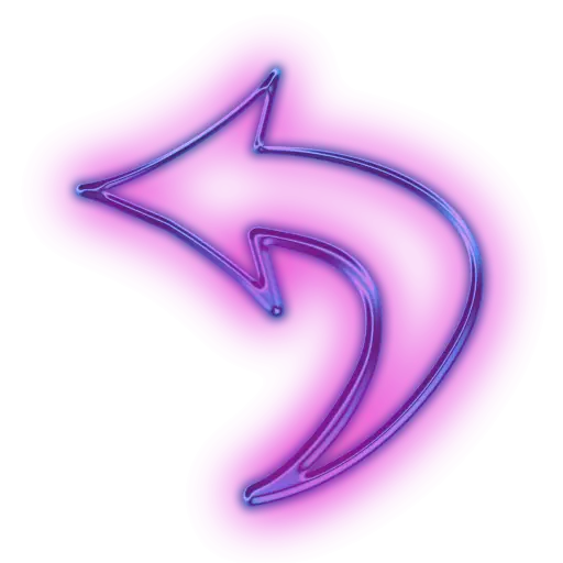 Glowing Neon Arrow Sign