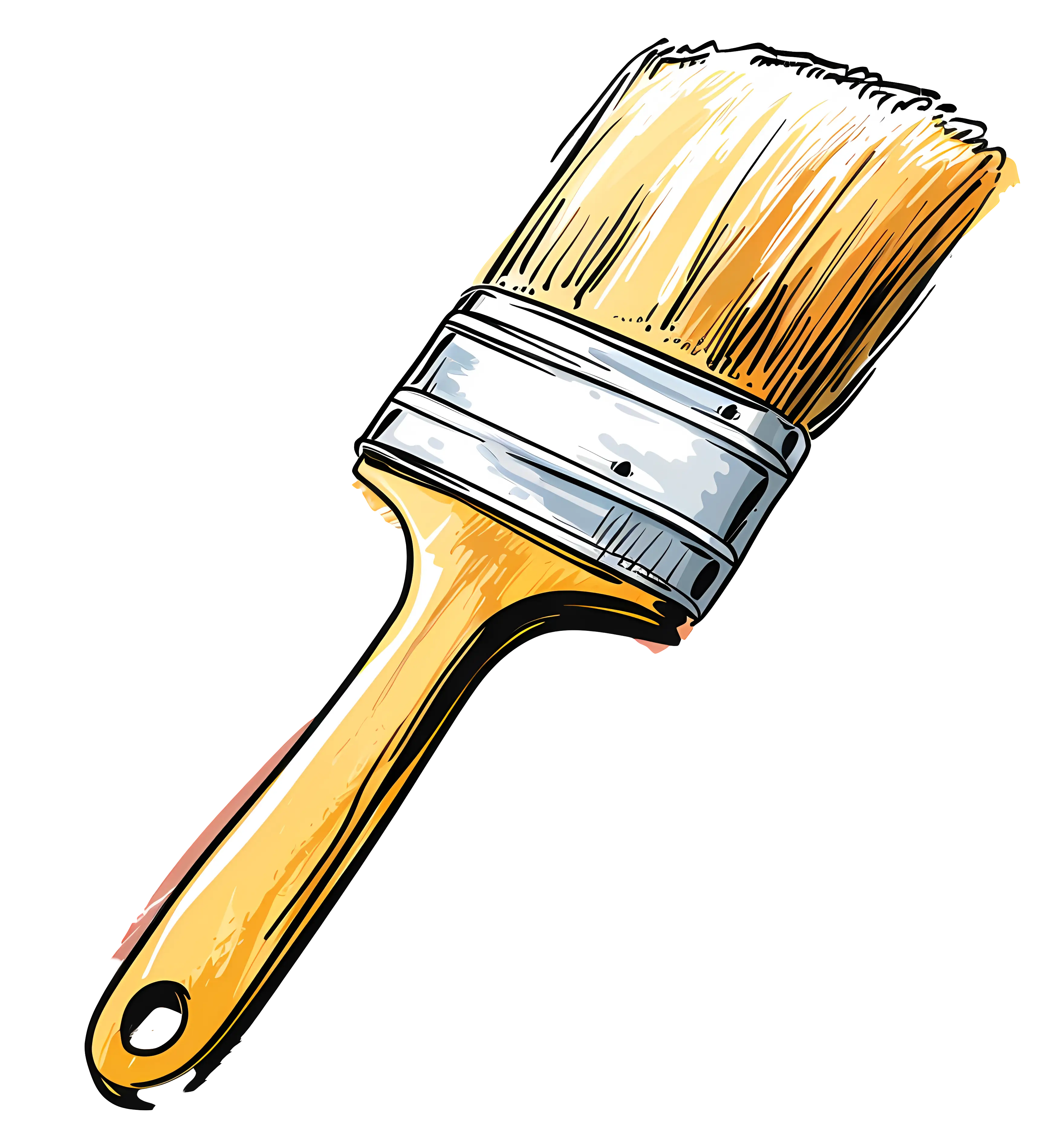 Paintbrush Illustration for Art and Craft