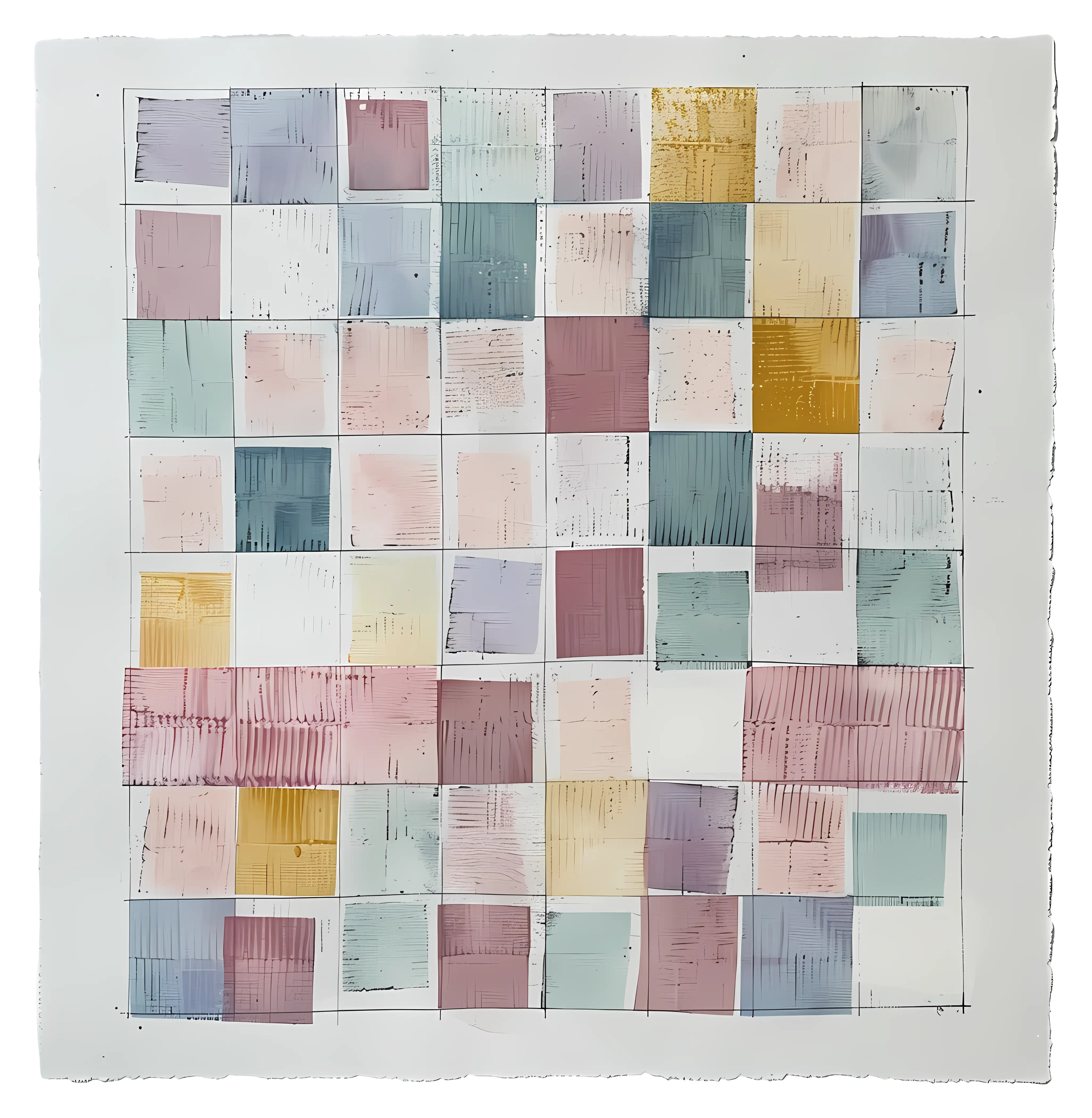 Abstract Colorful Squares Pattern