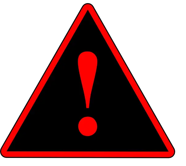 Caution Sign with Red Triangle