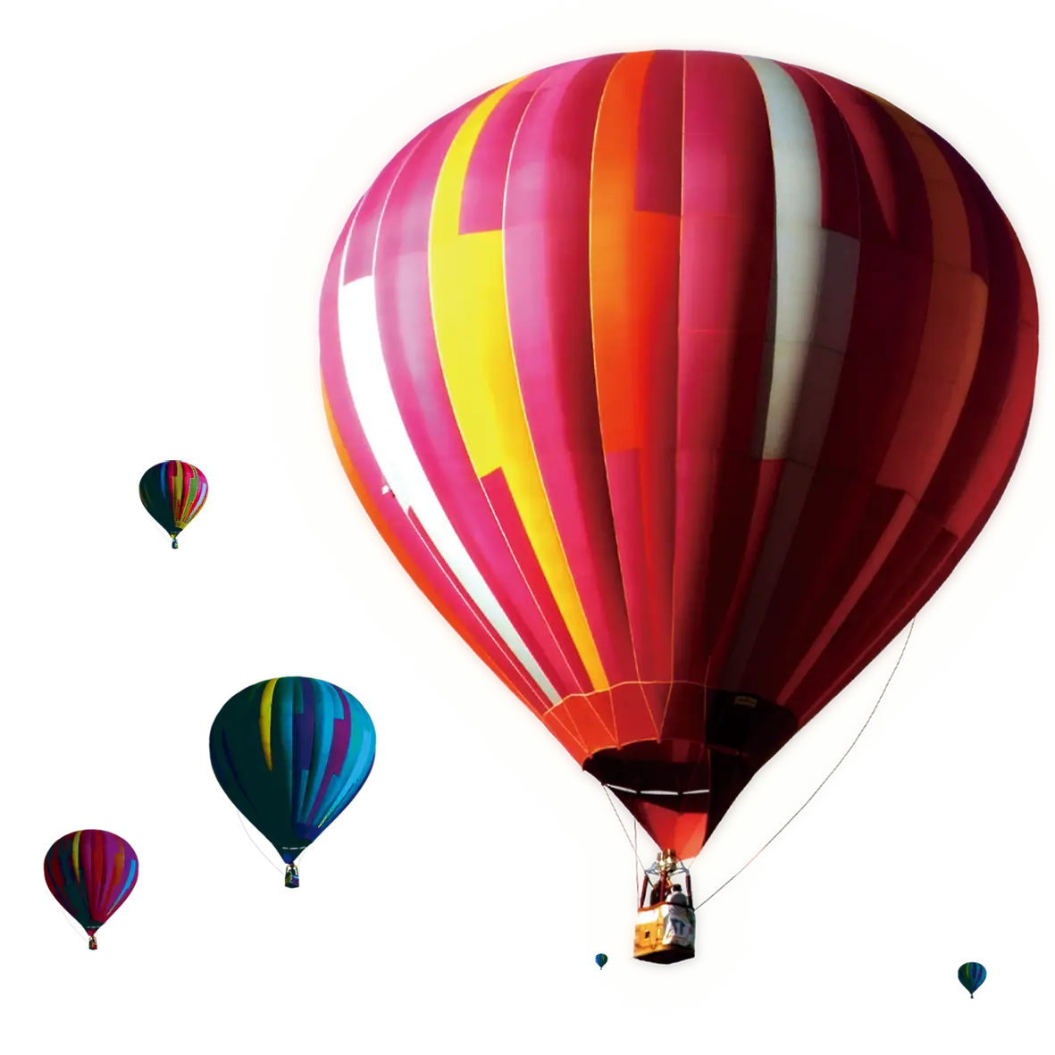 Colorful Hot Air Balloons in the Sky