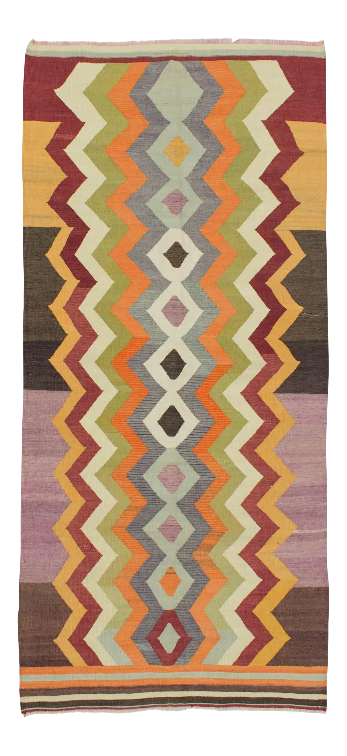 Colorful Zigzag Pattern Rug