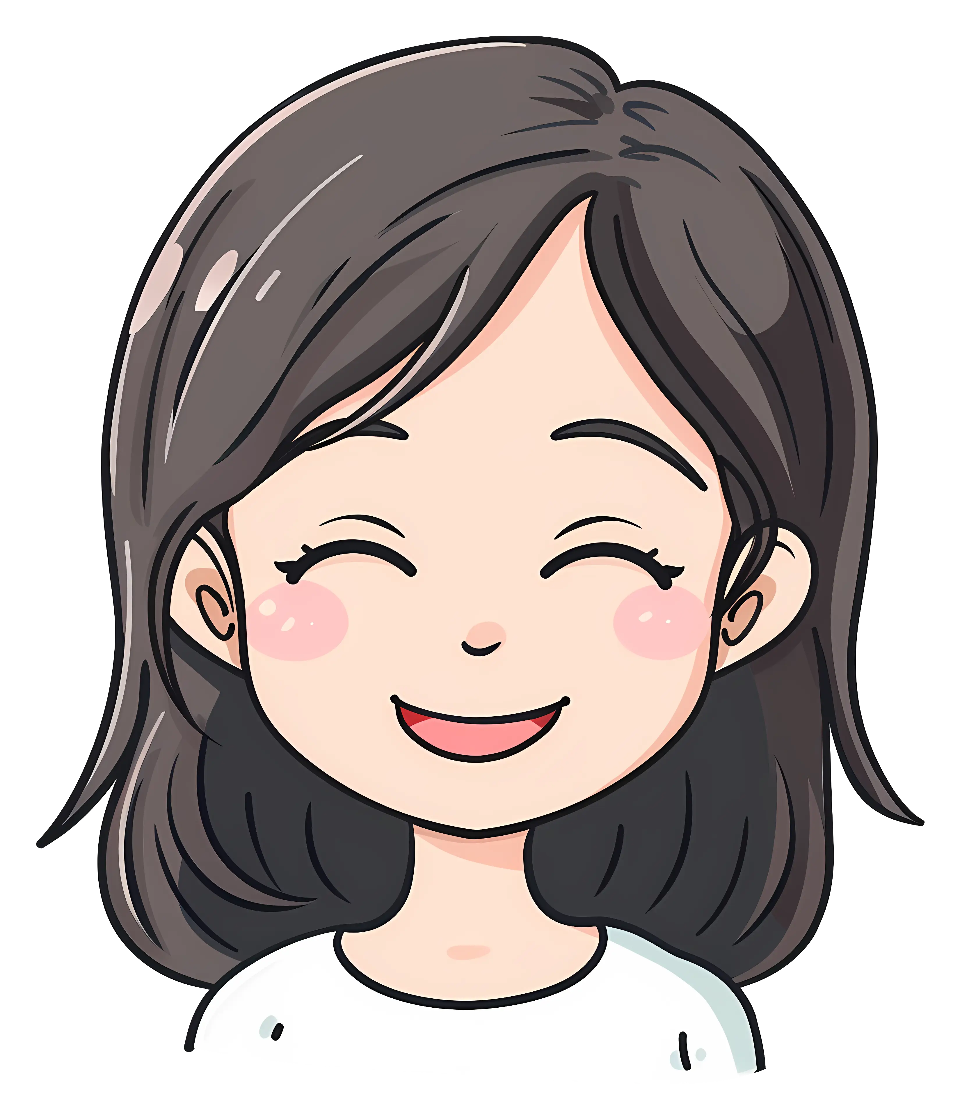 Smiling Cartoon Girl