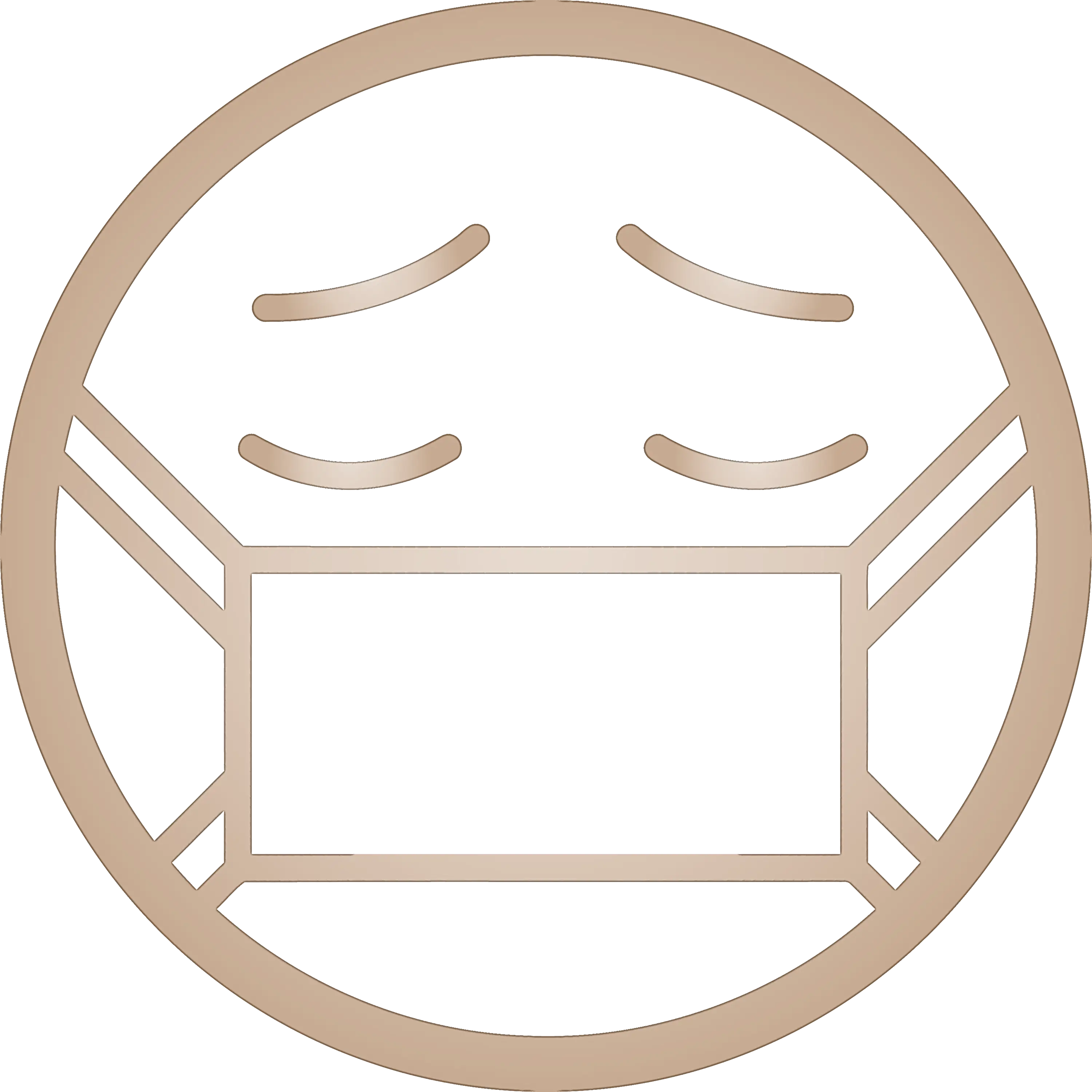 Face with Mask Icon for Health and Safety