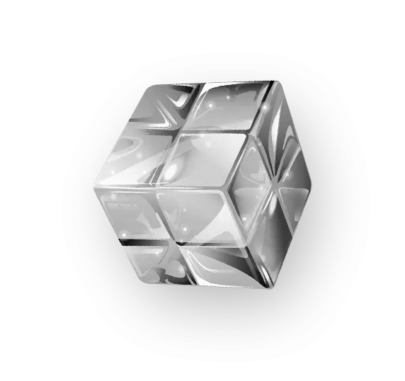 Transparent 3D Cube