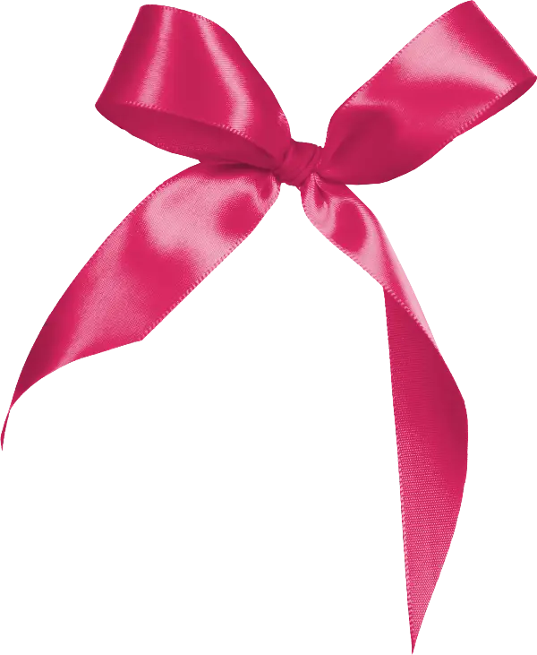 Elegant Pink Satin Bow Ribbon