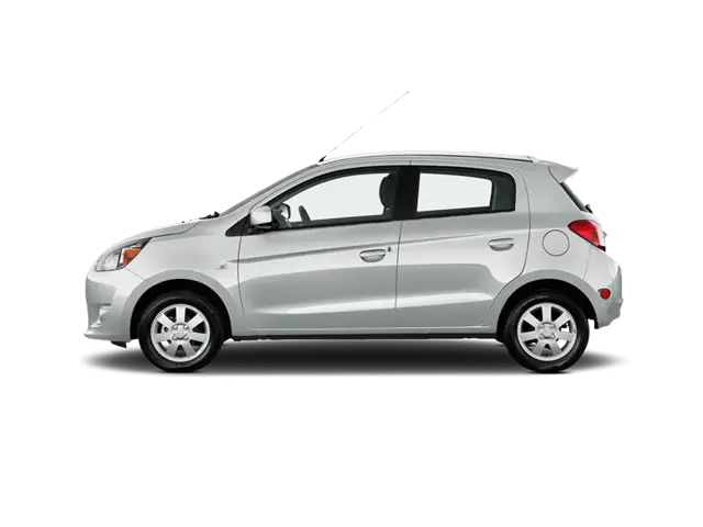 Compact Silver Hatchback Car
