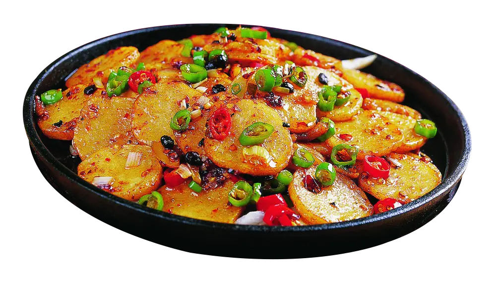 Spicy Potato Dish with Peppers