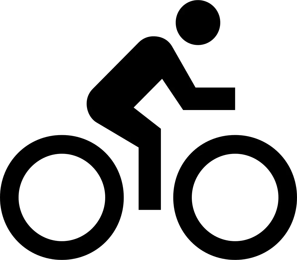 Minimalist Bike Rider Icon