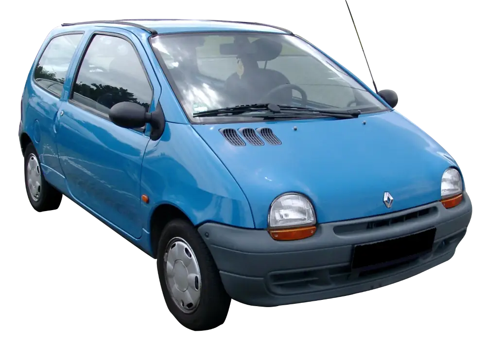 Blue Compact Car with Practical Style