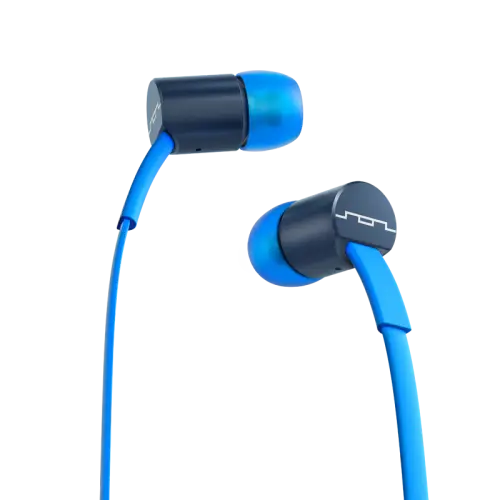 Blue and Black In-Ear Headphones
