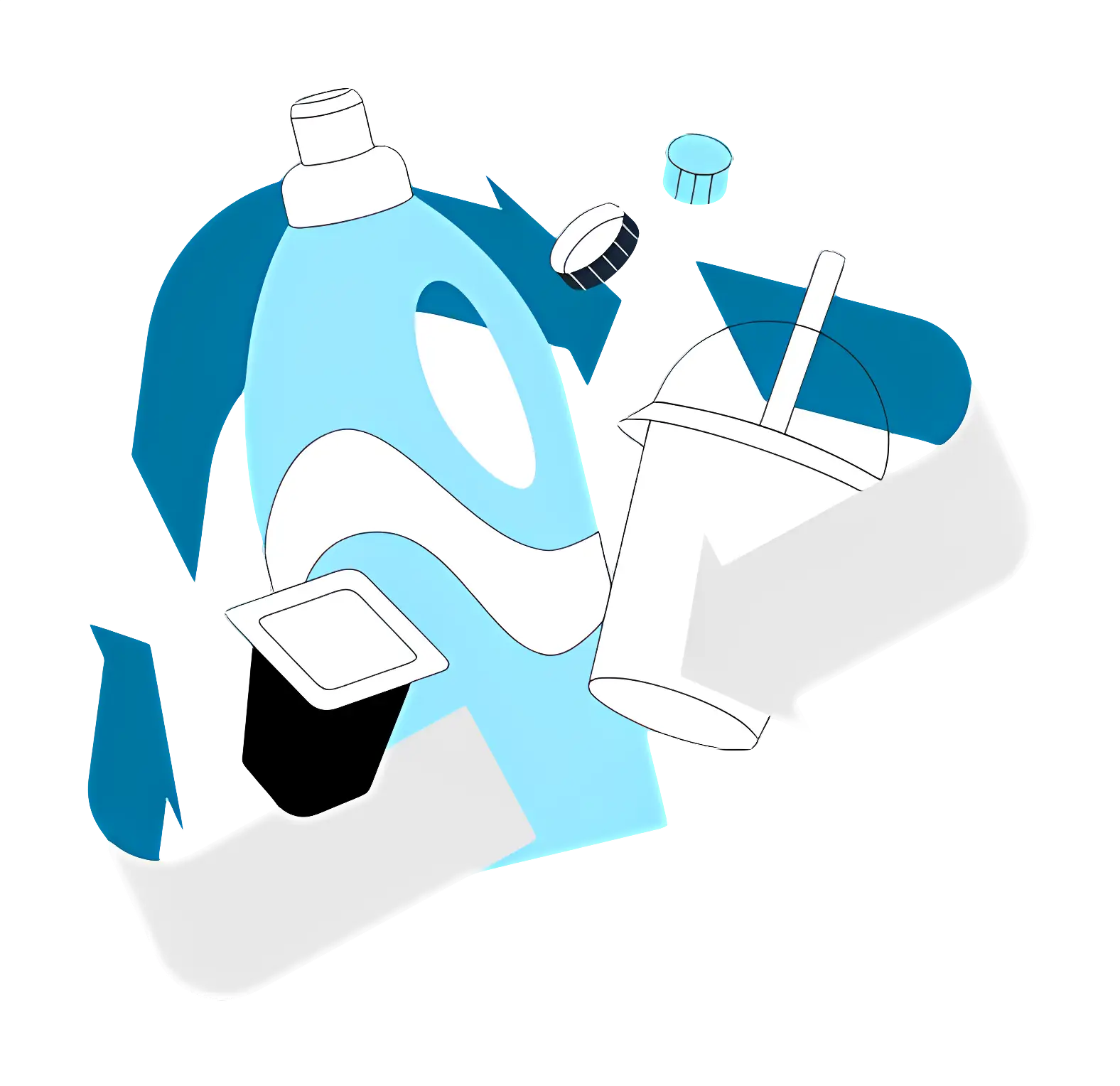 Cartoon Recycling Items