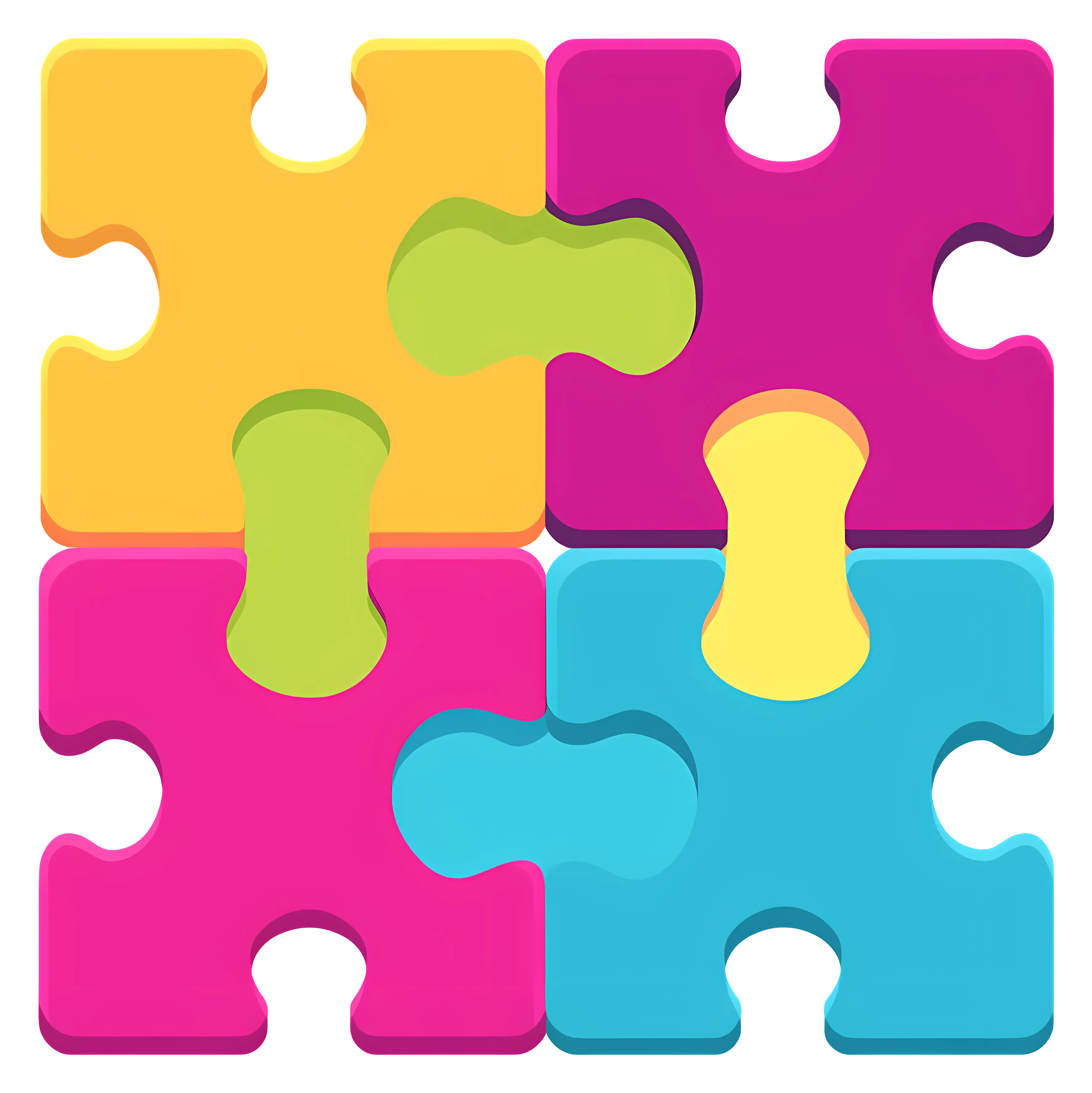 Colorful Puzzle Pieces
