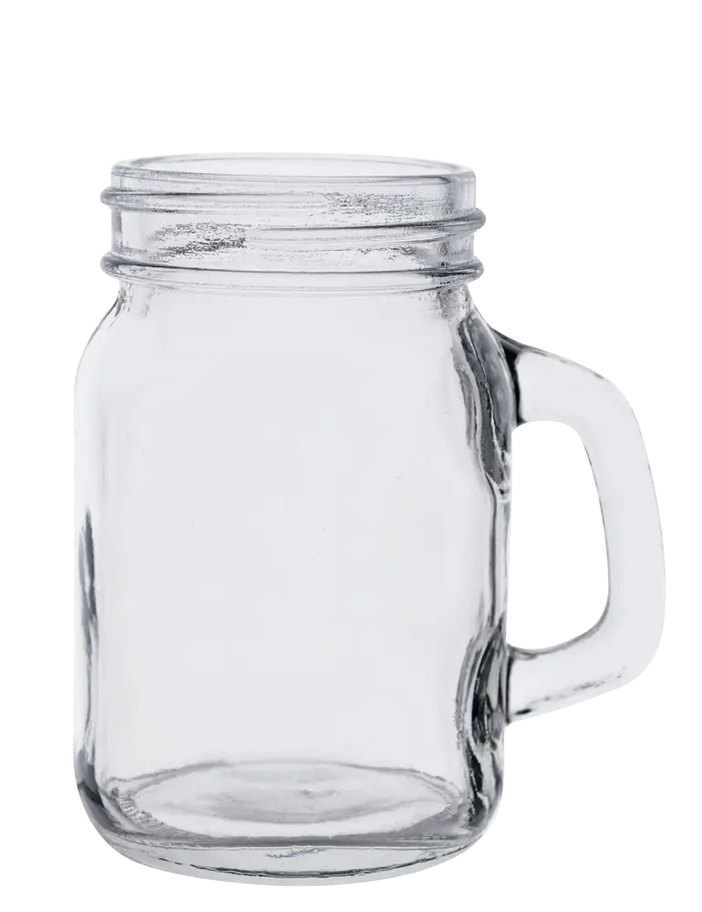 Transparent Glass Mason Jar