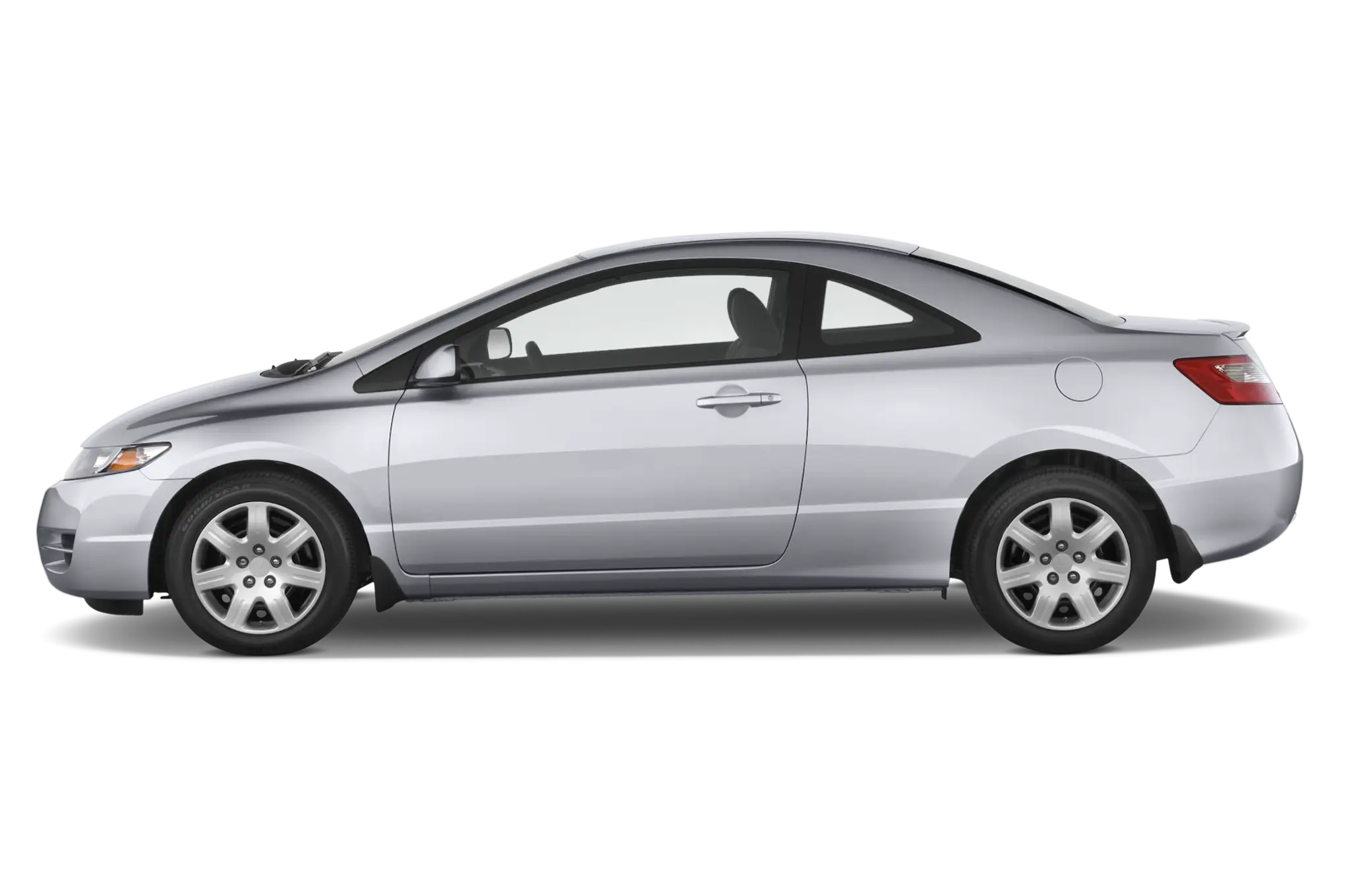 Sleek Silver Compact Car