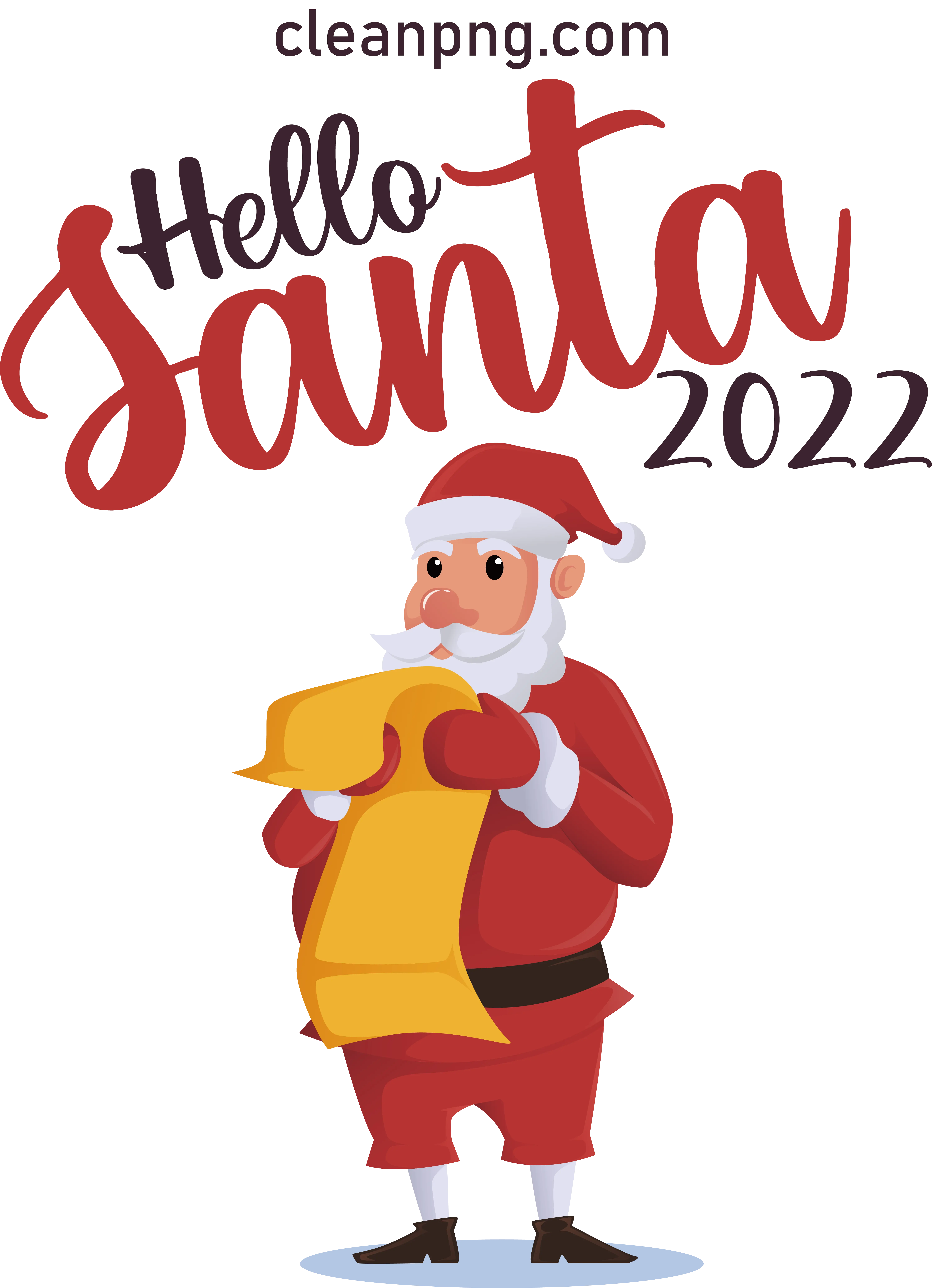 Santa Checking List for 2022 Christmas