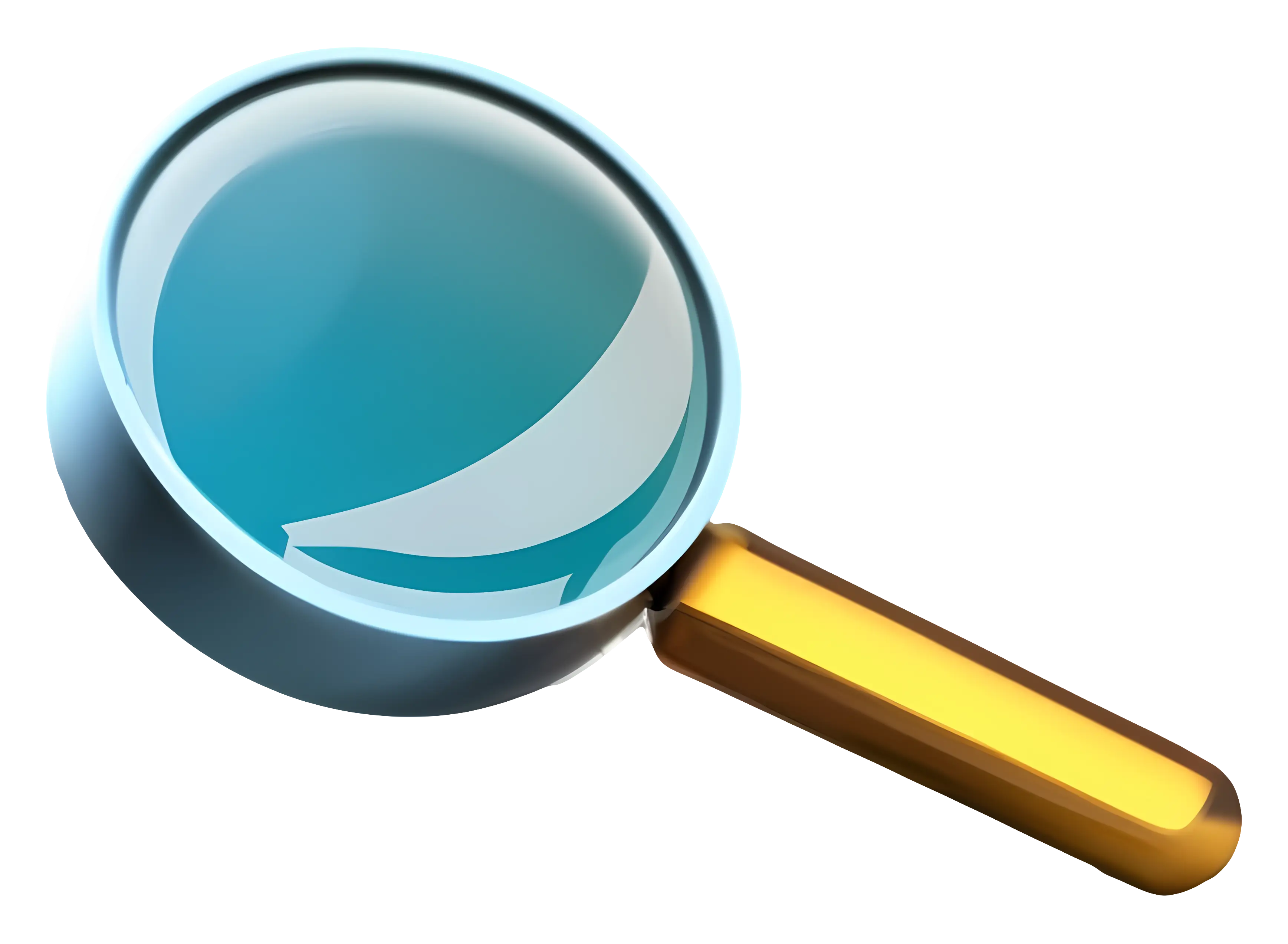 Magnifying Glass with Gold Handle