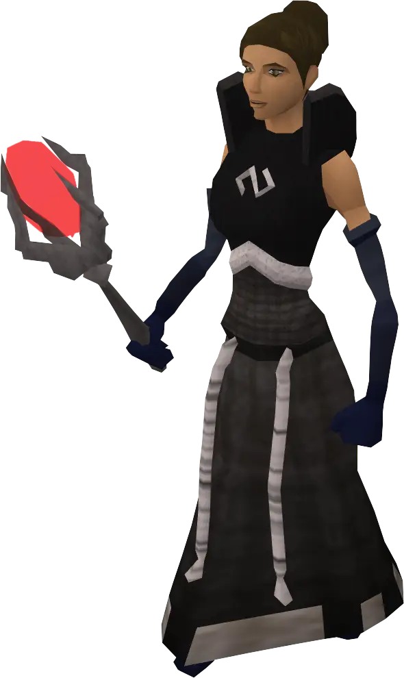 Character Holding Magical Staff
