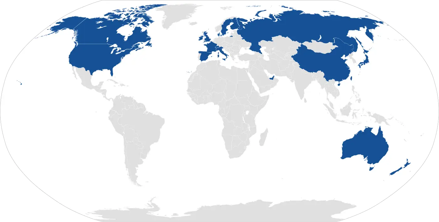 Blue and White World Map Illustration