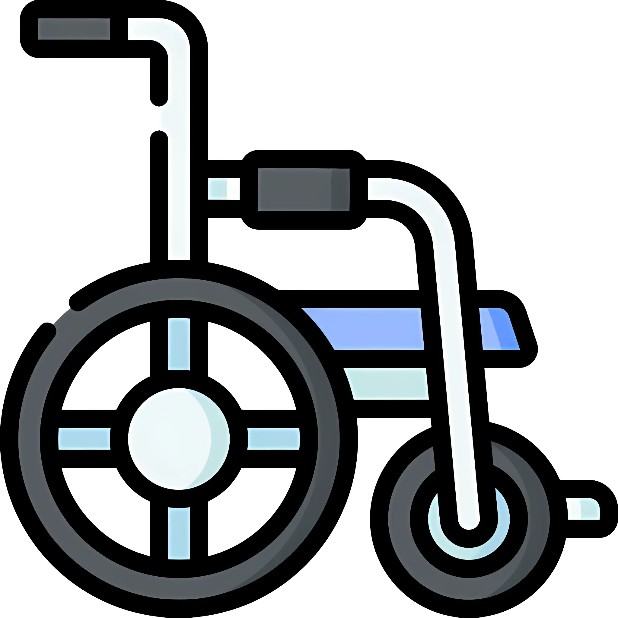 Wheelchair Illustration for Accessibility Concept