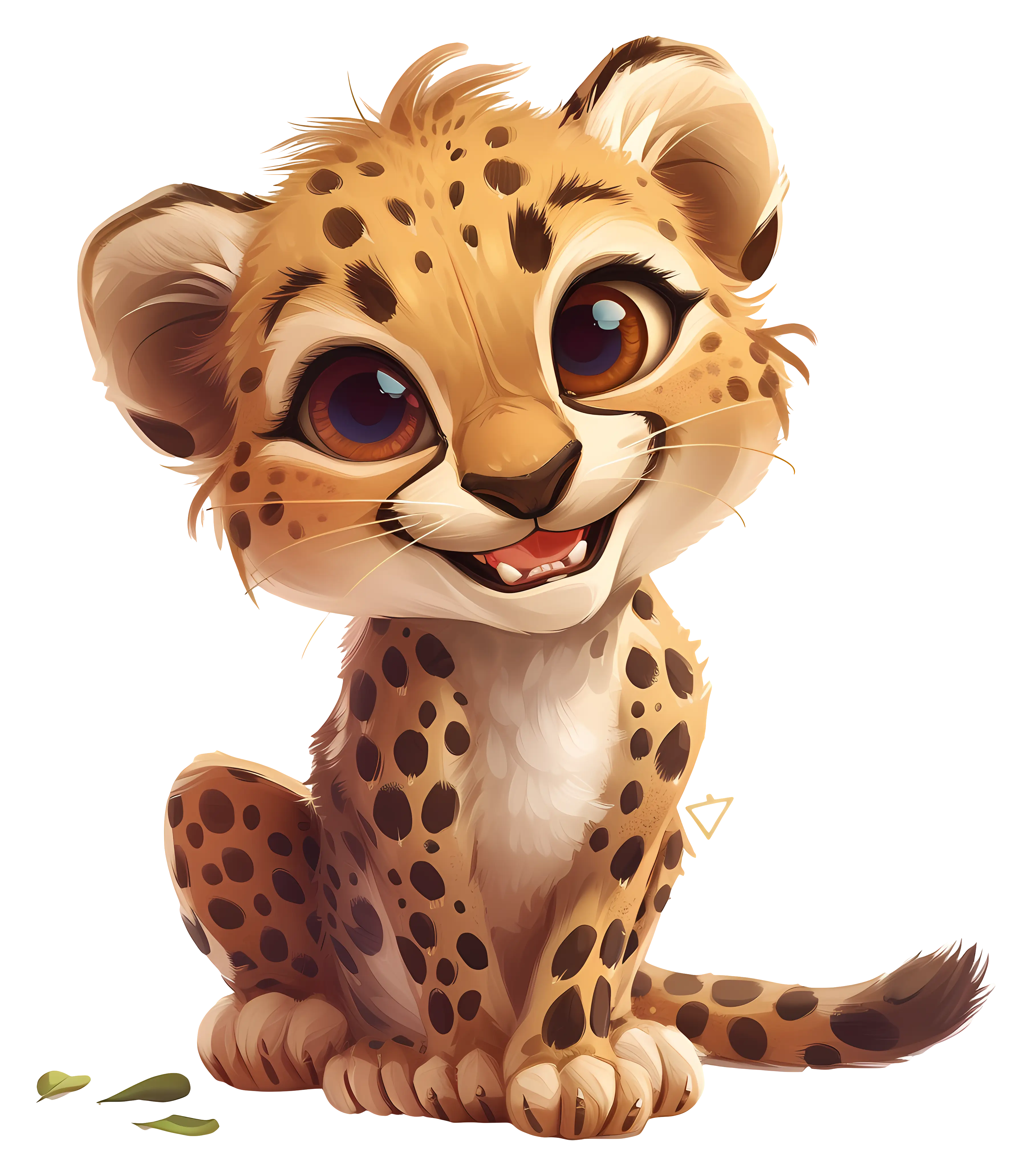 Cute Cartoon Cheetah